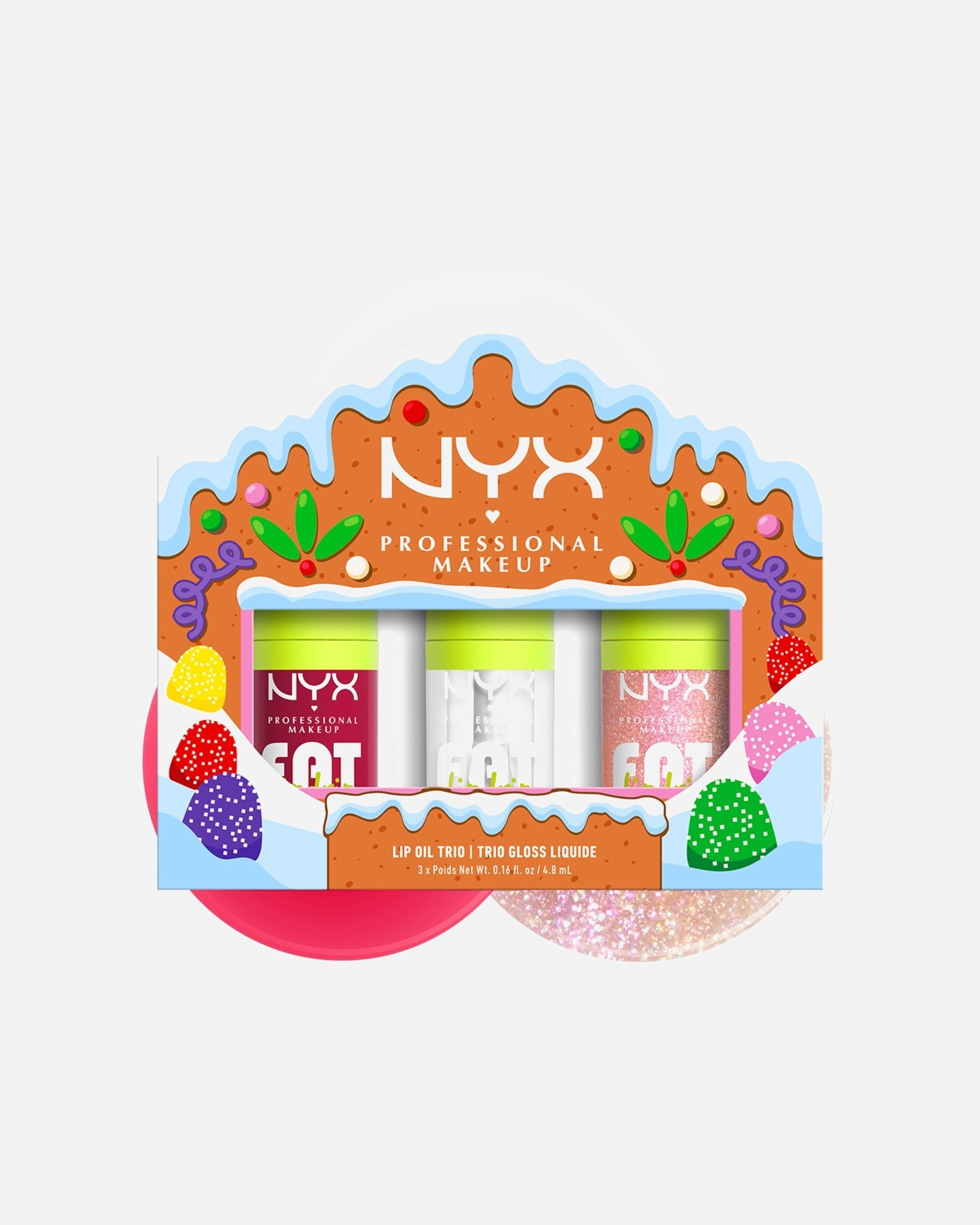 NYX Professional Makeup Leppesminkesett Leppeolje Trio – 1 stk.