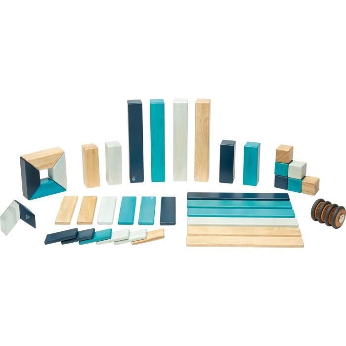 Jeu de construction TEGU Blues 42 Pièces - Blocs de bois aimantés