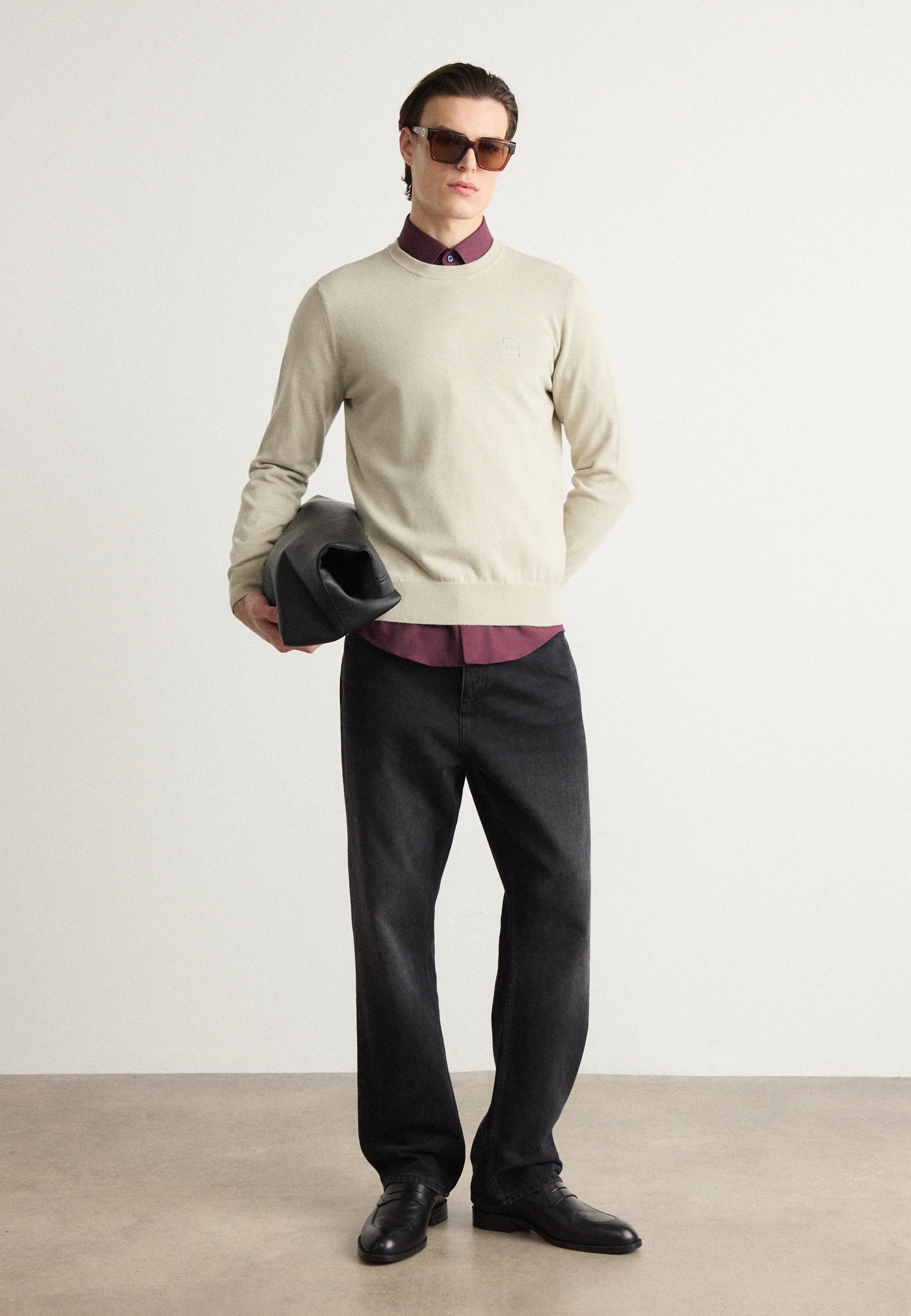 BOSS KANOVANO - Maglione - beige chiaro