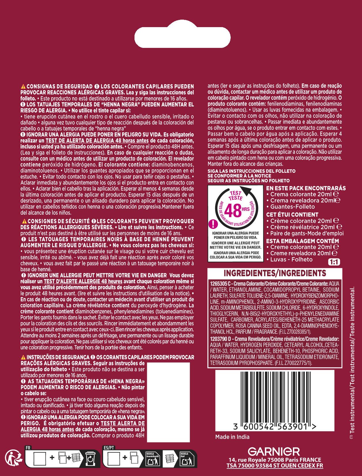 „Color Sensation Color Shampoo Retouch“ pusiau ilgalaikiai plaukų dažai be amoniako Spalvų vonios