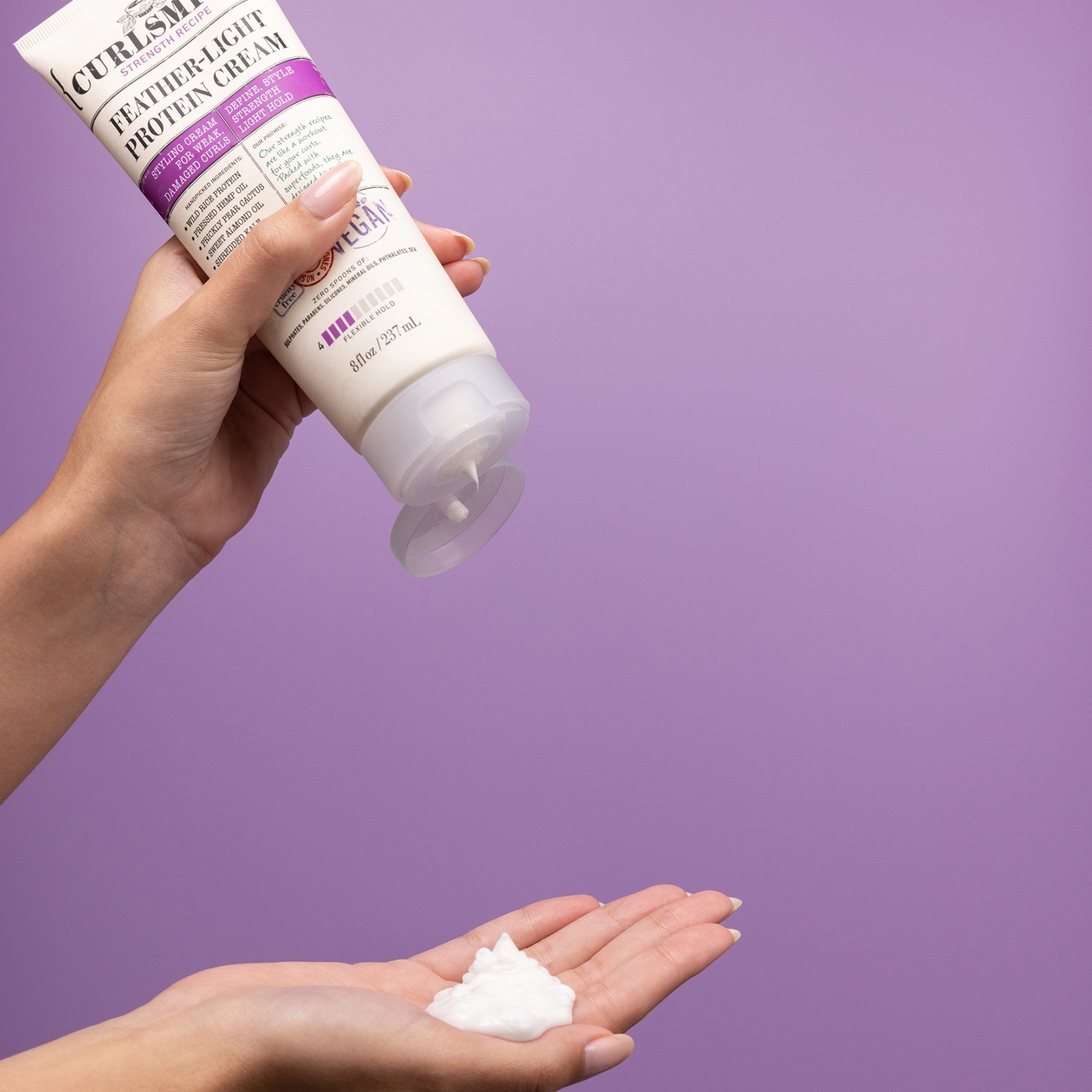 Curlsmith ľahký proteínový krém na vlasy - 237 ml