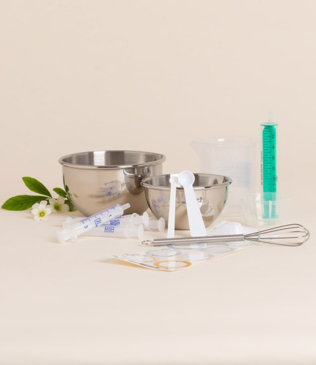 Kit débutant pour la cosmétique maison