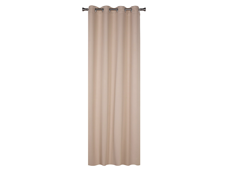 Zasłona Blackout przelotki 140x260 cm beżowa