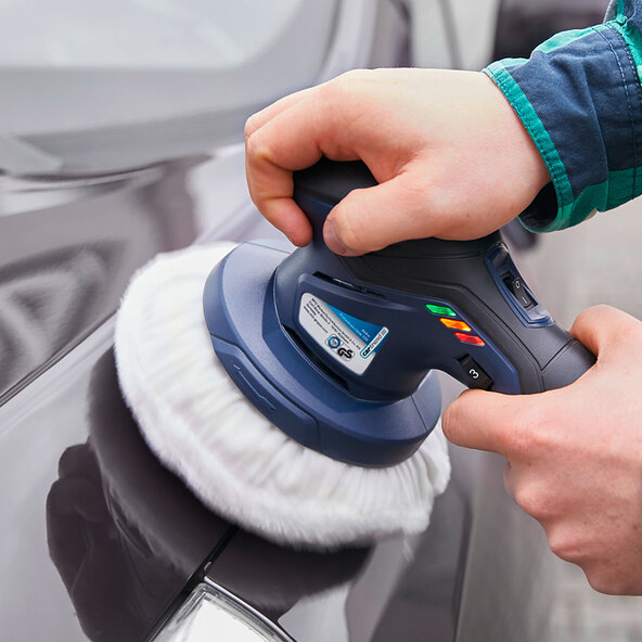 Batteridrevet bilpoleringsmaskine, 12V