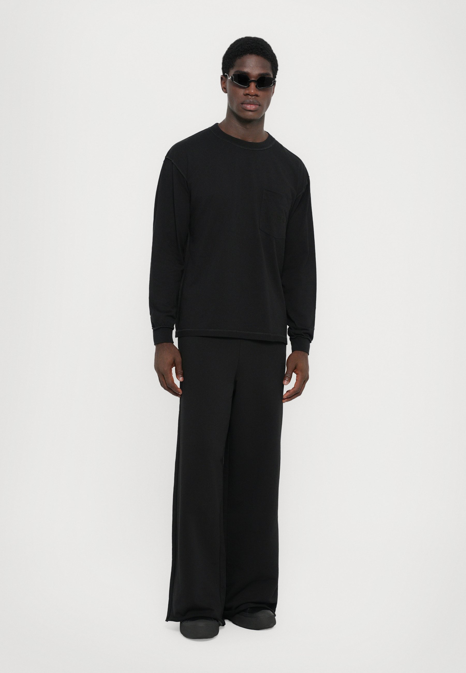 MM6 Maison Margiela LONG SLEEVED - Top a maniche lunghe - nero