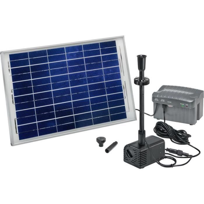 ESOTEC Siena LED-zonnepomp voor vijvers of fonteinen - Siena LED - Grijs - 1500 l/u - 20 W - 17 V