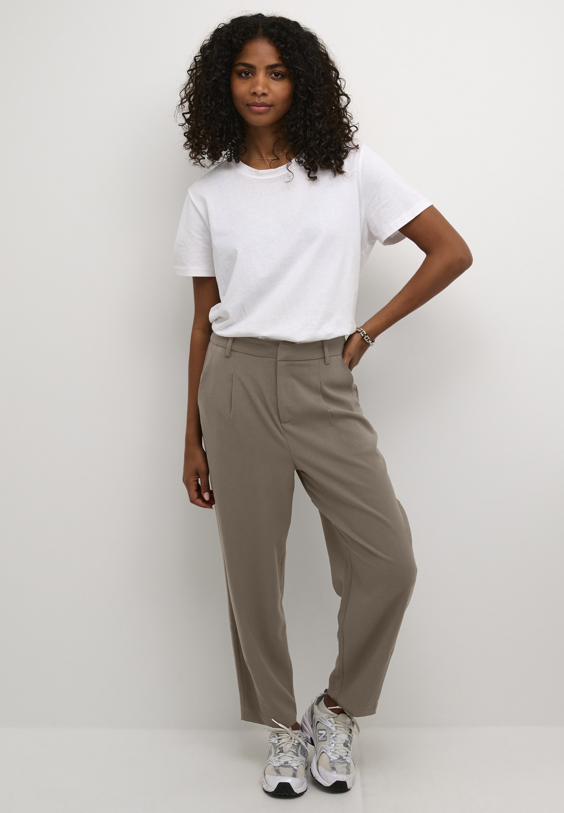Kaffe MERLE SUITING - Broek - hoofdbruin