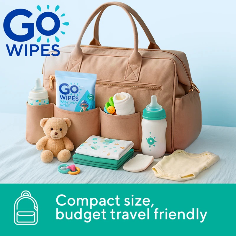 GoWipes Baby Wet Wipes maigas mitrās salvetes bērniem sausai un atopiskai ādai