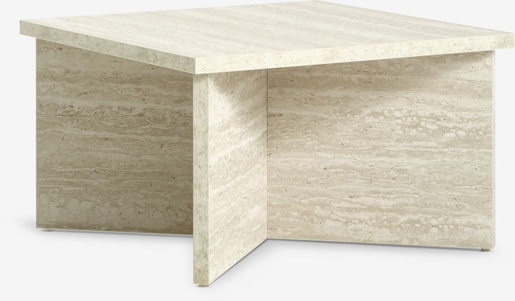 GELSTED GELSTED stolić za kavu 60x60 u boji travertina
