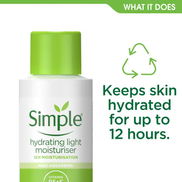Simple Kind to Skin hidratáló könnyű arckrém 50ml