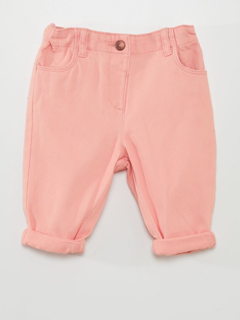Pantalones tipo paperbag - ROSA