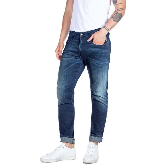 Jean Replay Anbass Forever - Homme - 009 médium Blue - 33W x 32L - Slim