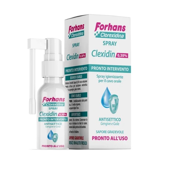 FORHANS Forhans Clexidin spray antisséptico 50 ml Bem-estar da garganta
