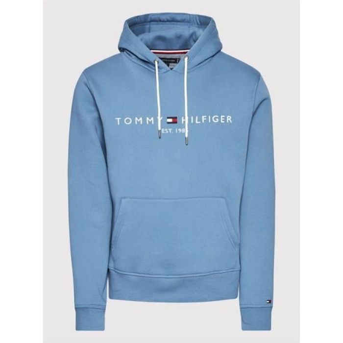 TOMMY HILFIGER - Sudadera con capucha - azul - L - Azul - Suéteres, cárdigans, sudaderas y chaquetas con cremallera