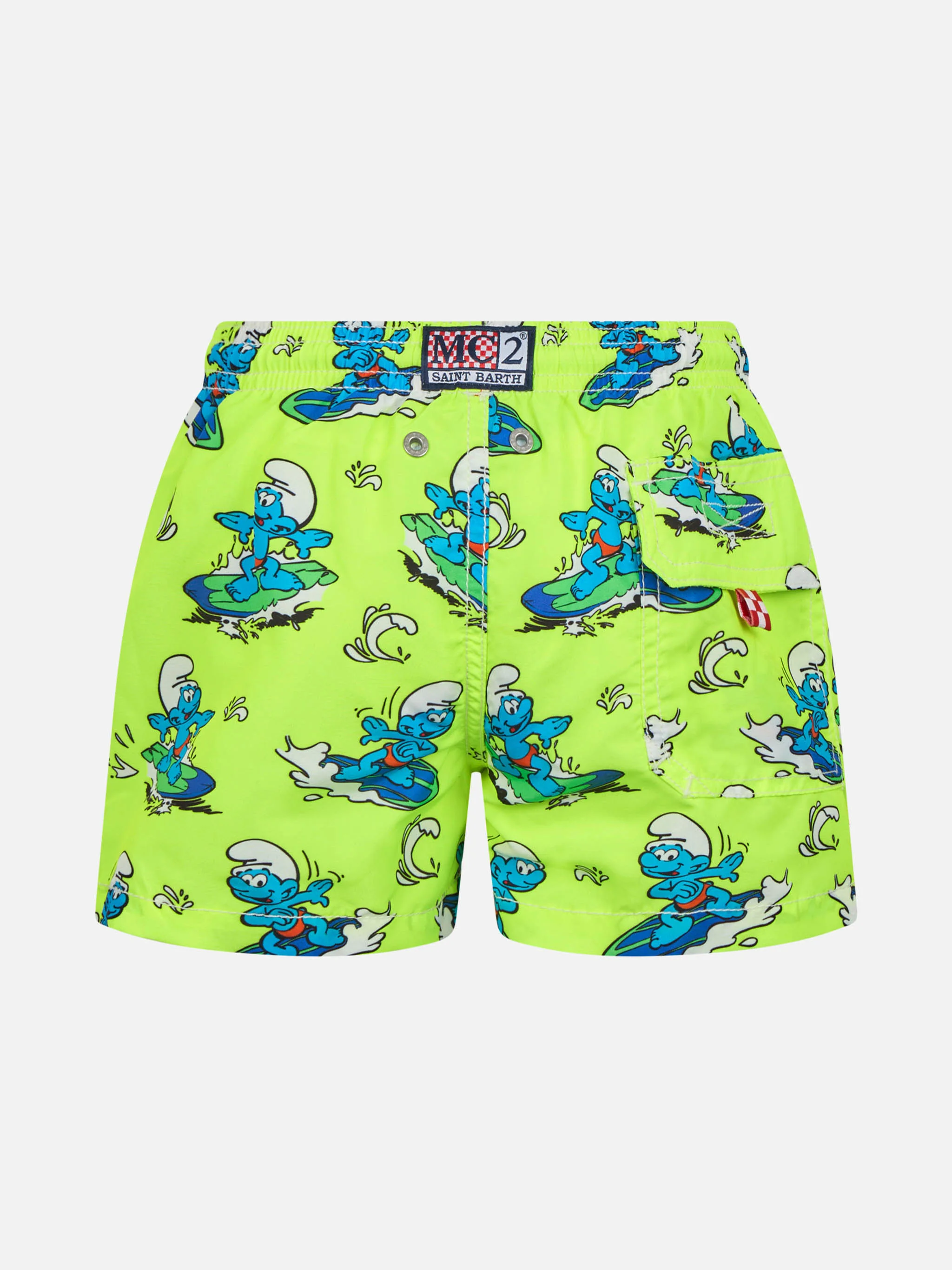 Costume da bagno Jean da bambino di media lunghezza con stampa dei Puf