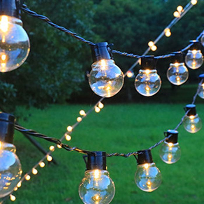 Guirlande lumineuse d'extérieur - Ulisem - 40 ampoules G50 - Solaire et USB C - Étanche