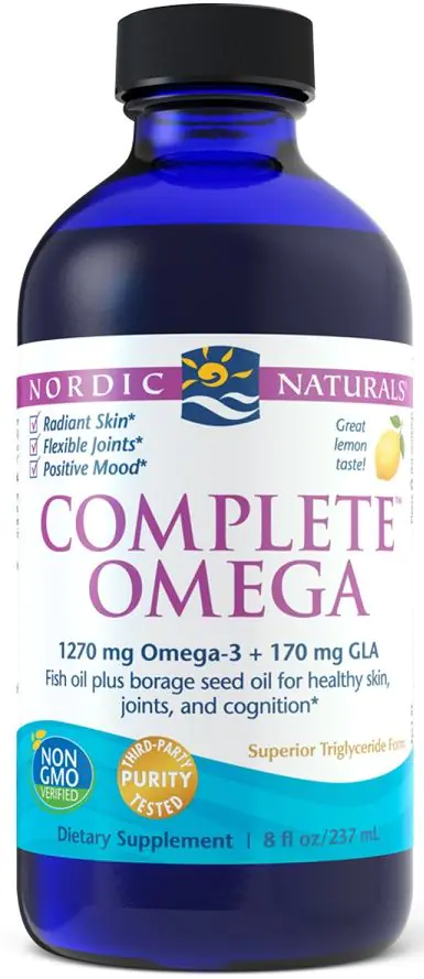 Nordic Naturals Complete Omega 1270 mg, Omega-3 + 170 mg GLA, Płyn