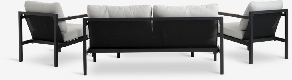 BEJSTRUP BEJSTRUP lounge garnitura za 4 sjedala, siva