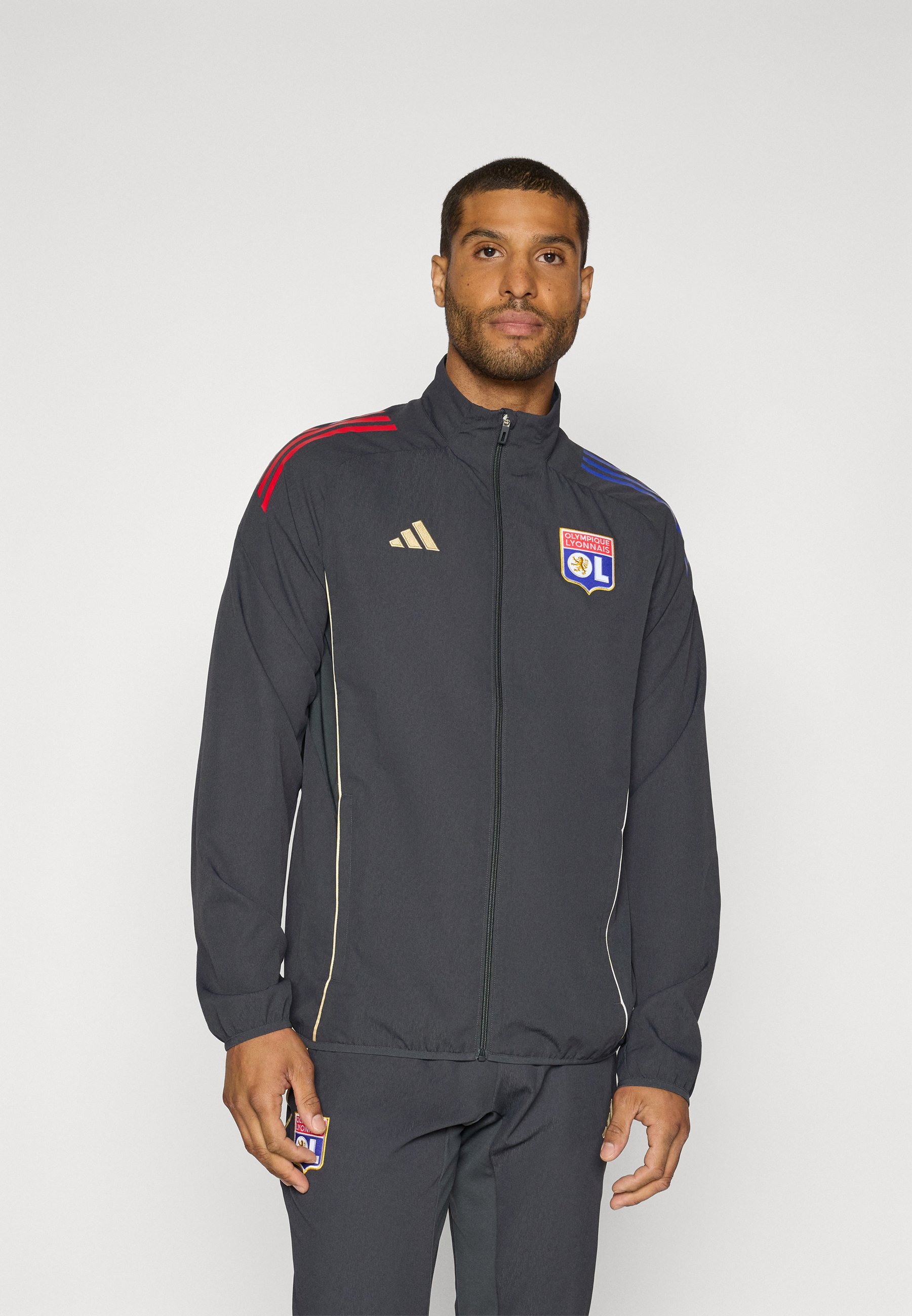 adidas Performance OL PRE JKT - Veste d'entraînement - carbone/beige brumeux