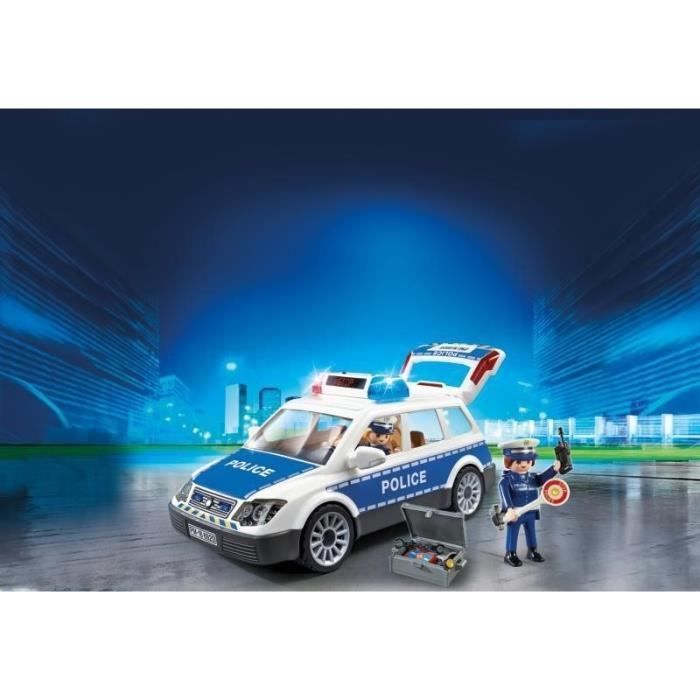 PLAYMOBIL 6920 Polizeiauto mit Blaulicht und Sirene, City Action, Polizei, ab 5 Jahren
