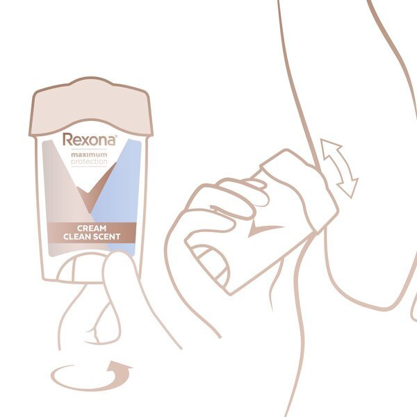 „Rexona Women Maximum Protection Clean Scent“ antiperspirantas-stiklas, 45 ml