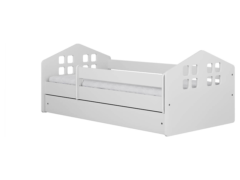 Łóżko Kacper 140x80 z szufladą białe