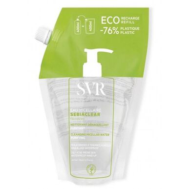 SVR Sebiaclear Micelarna voda Eco Recharge pročišćavajuća micelarna voda za čišćenje masne kože 400 ml 400 ml