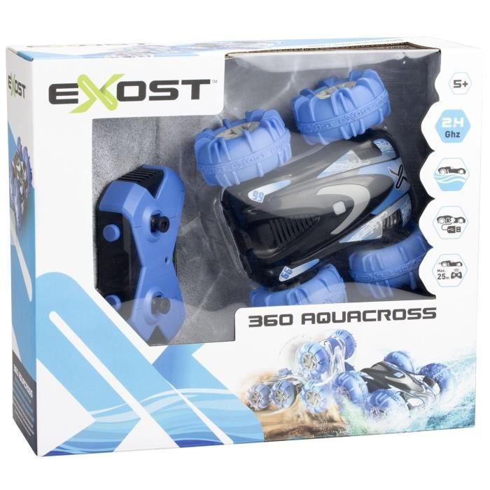 EXOST 360 AQUACROSS Kauko-ohjattava amfibinen auto - Maastoauto - Ladattava USB-akku - Ikä 5+