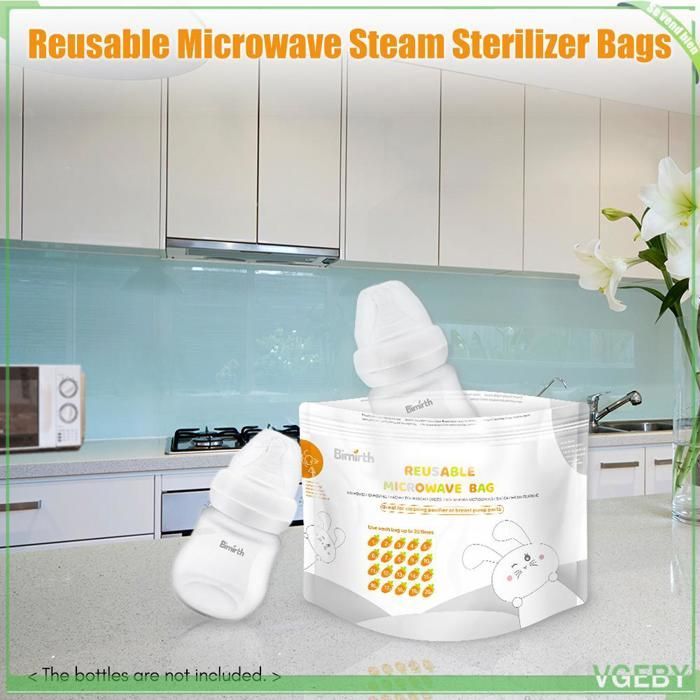 Fafeicy Bimirth S5005 magnetronsterilisatiezakjes - Herbruikbare magnetronzakjes voor babyflesjes en babyverzorgingsproducten