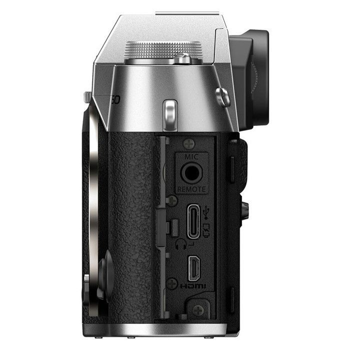 Fotocamera ibrida Fujifilm X-T50 argento + obiettivo 15-45 mm