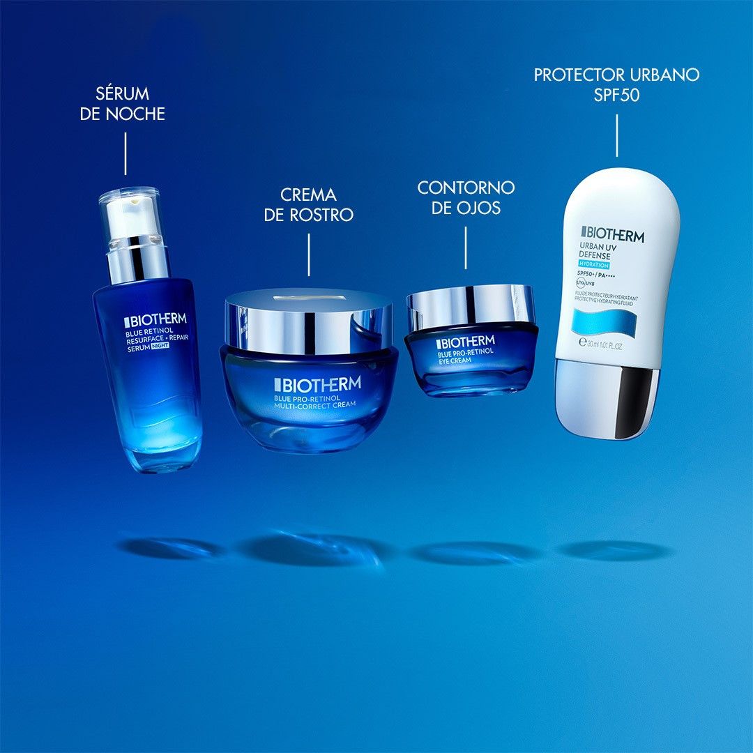 Zilais Pro-Retinol daudzfunkcionālais koriģējošais krēms Luksusa līdzeklis pret grumbām un novecošanos