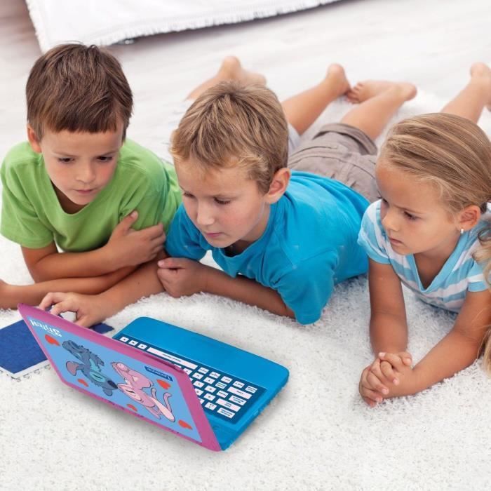 EXCLUSIVE bilingual educational computer for Stitch and Angel – 124 activities (French-English)