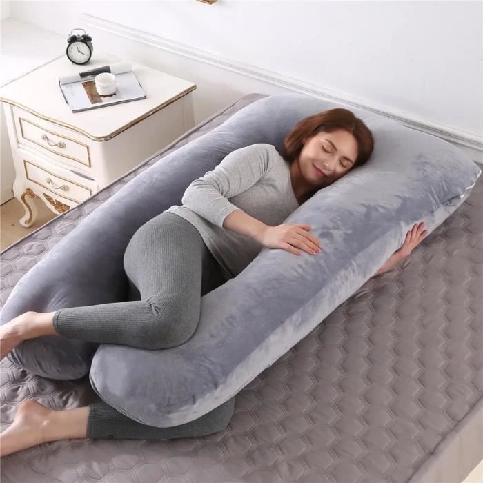 Oreiller multifonctionnel en forme de u pour les femmes enceintes