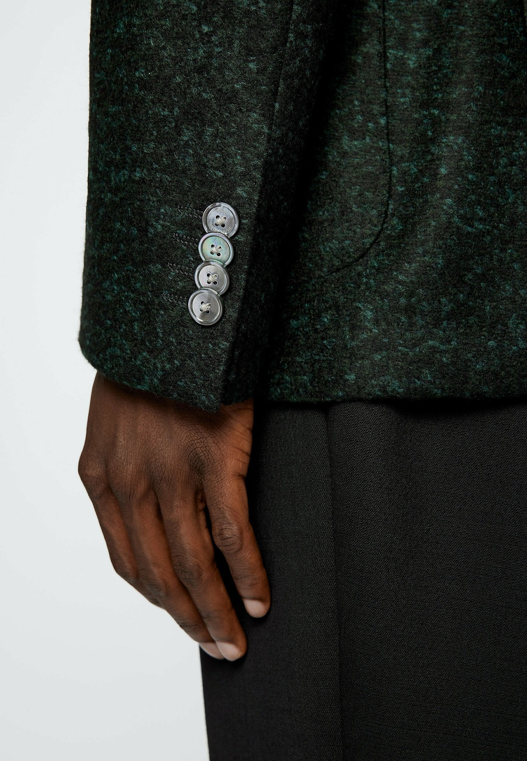Manteau court BOSS - vert foncé