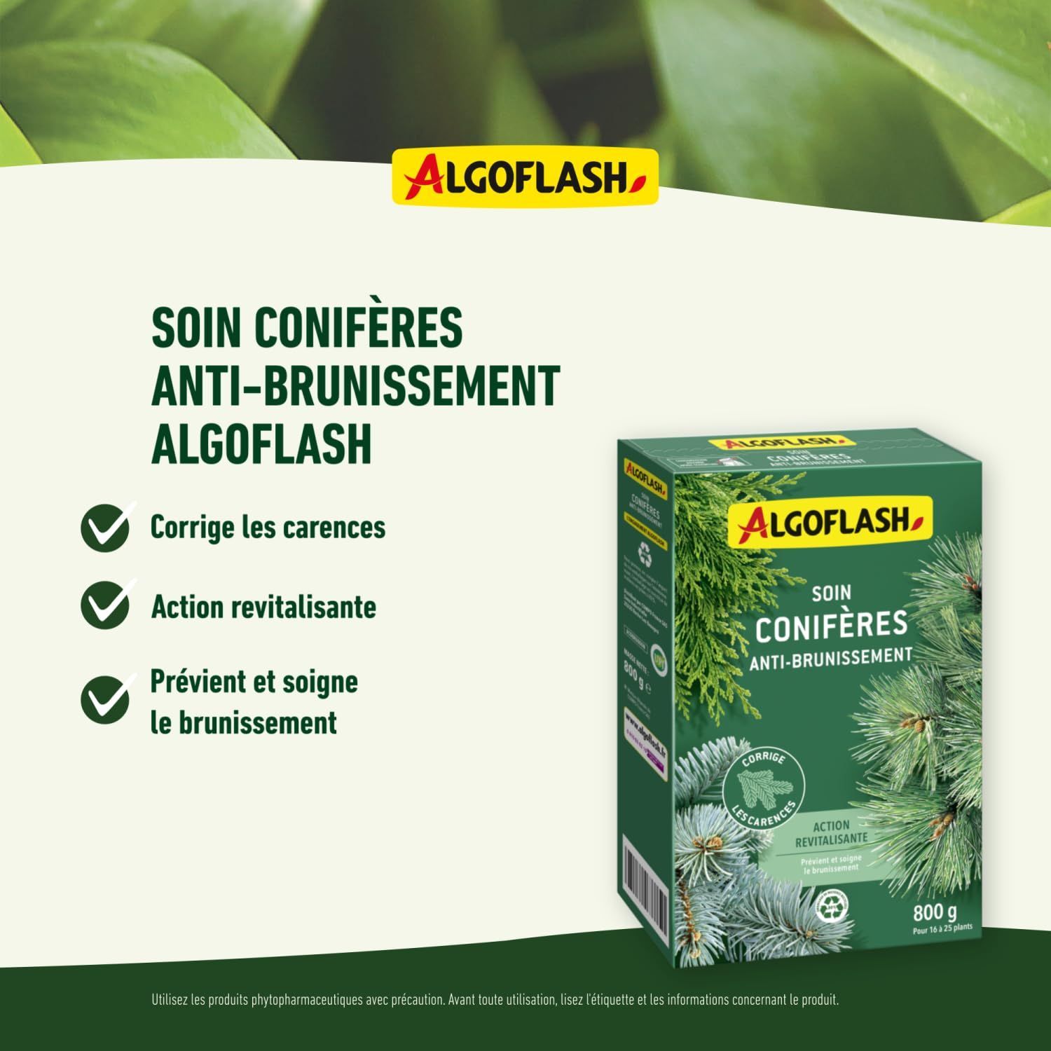 ALGOFLASH Soin conifères - Anti-brunissement - 800 g