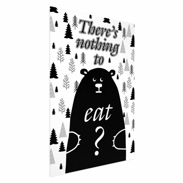 Plakat Nothing to eat 21x30 cm