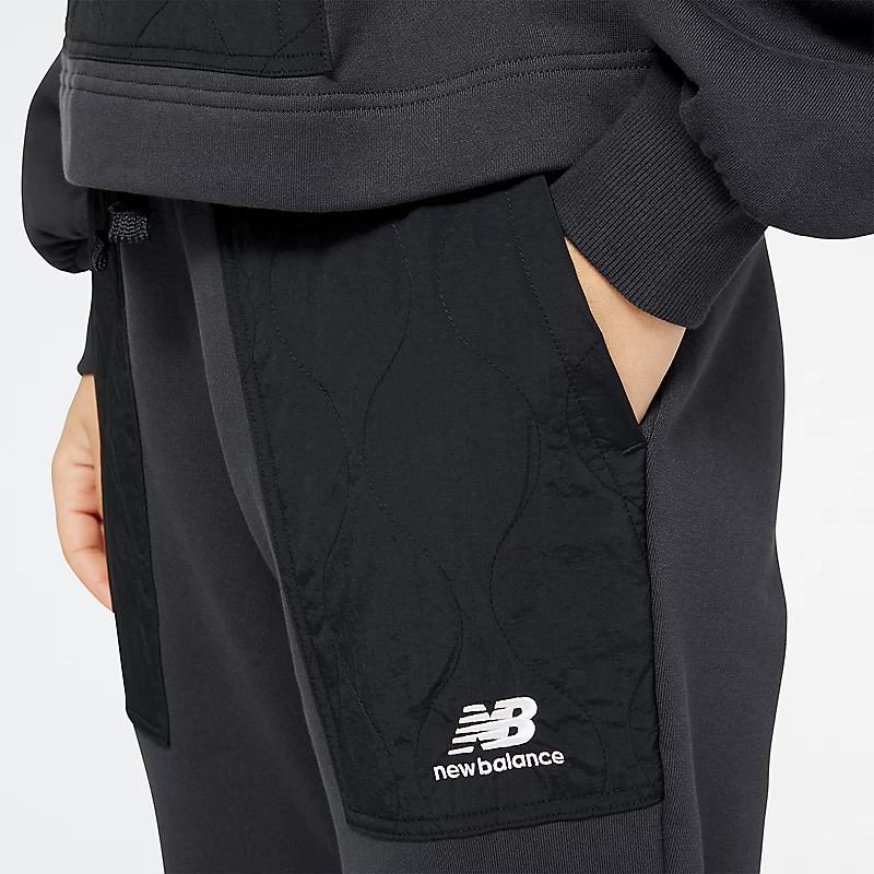 NB Women's Sports Pants in Woven Fleece Phantom