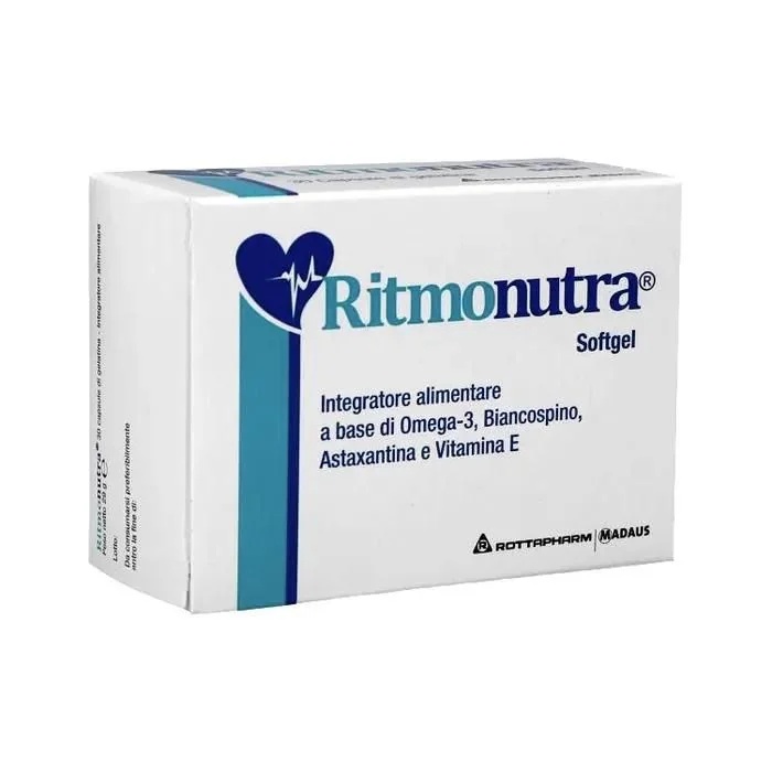 Rottapharm Ritmonutra Herz-Kreislauf-Nahrungsergänzungsmittel 30 Weichkapseln