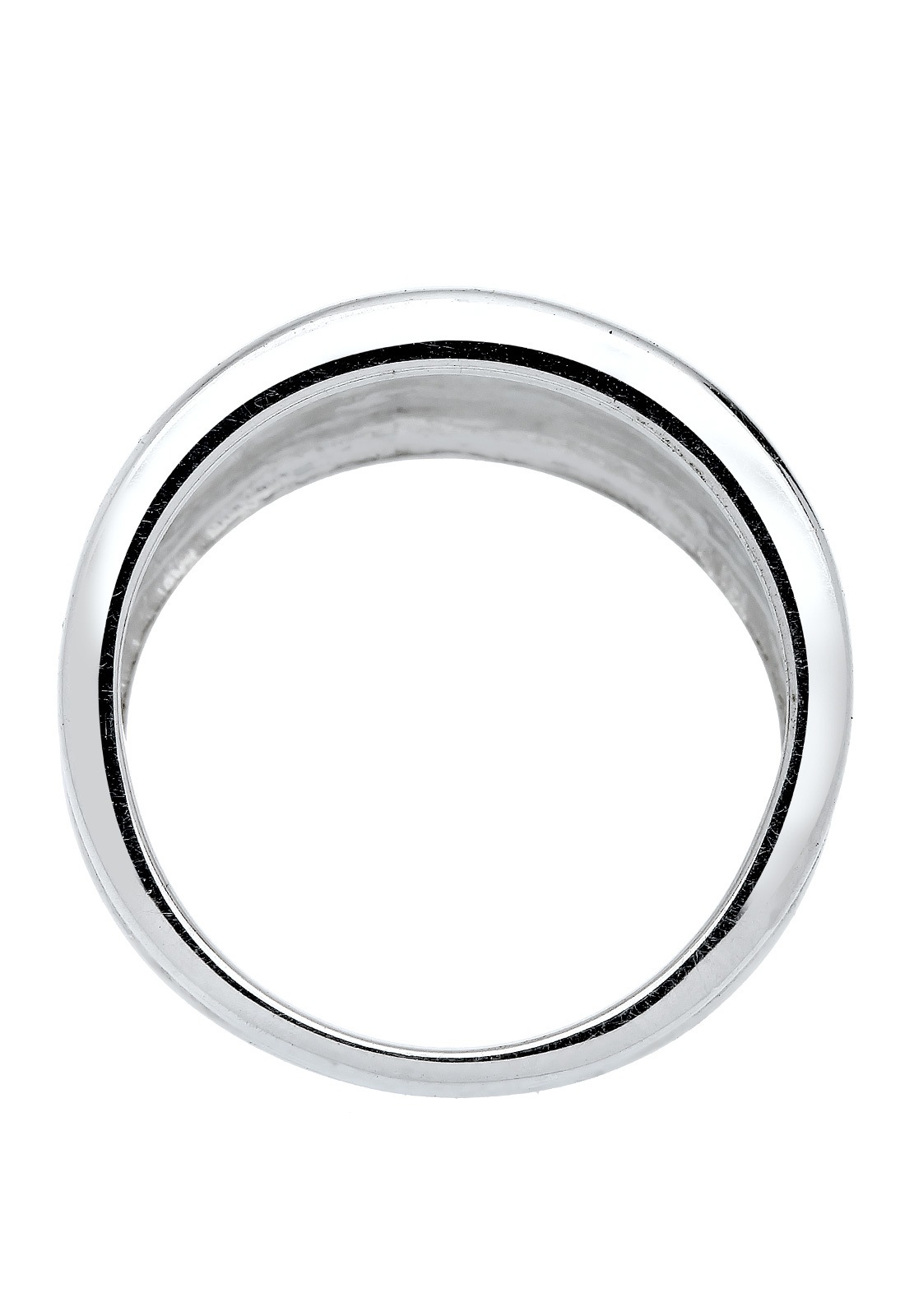 Elli Femmes Basique Mat Déclaration Tendance en Argent Sterling 925