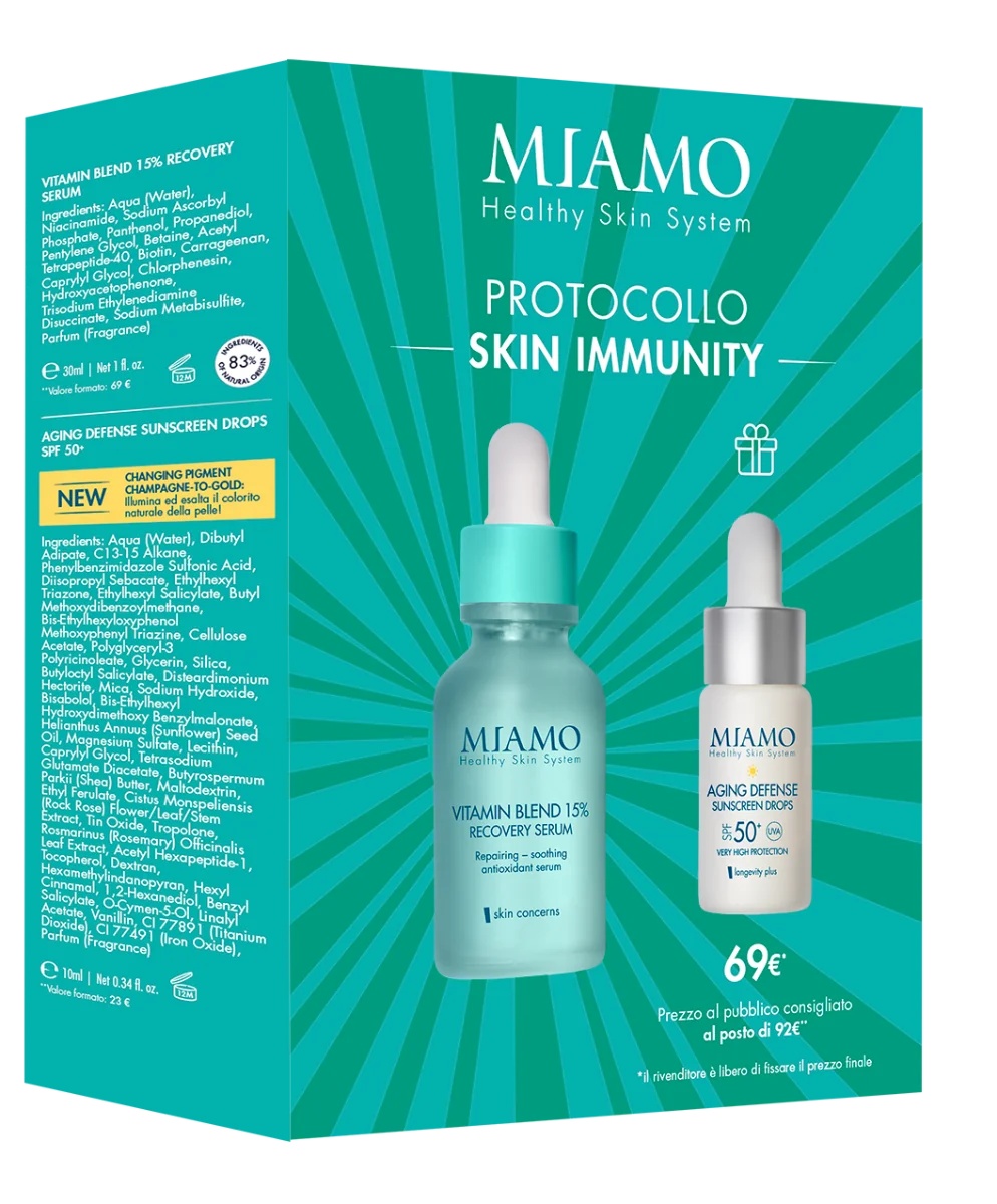 Coffret cadeau MIAMO Miamo 2024 Immunité de la peau Réduit les rougeurs