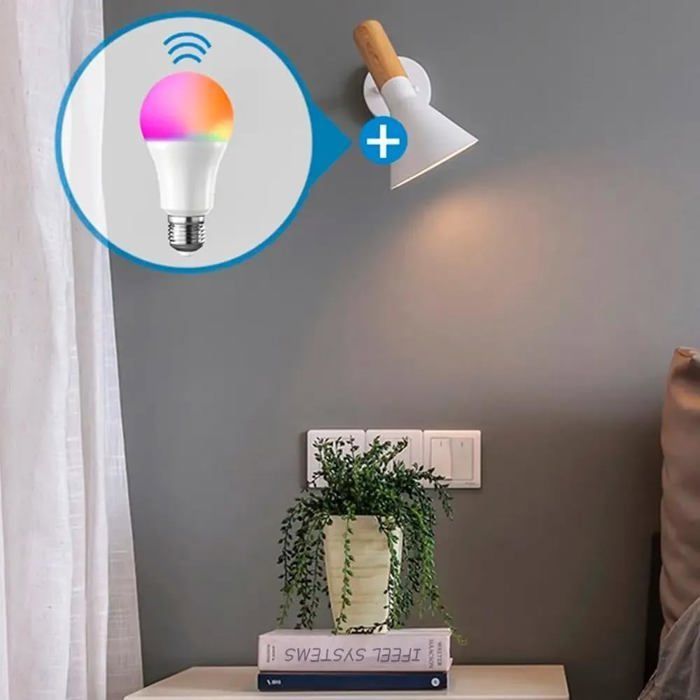 Bombilla LED inteligente multicolor con conexión WiFi - iFEEL Globe E27 - Lámpara de color regulable - Compatible con Alexa y Google Home