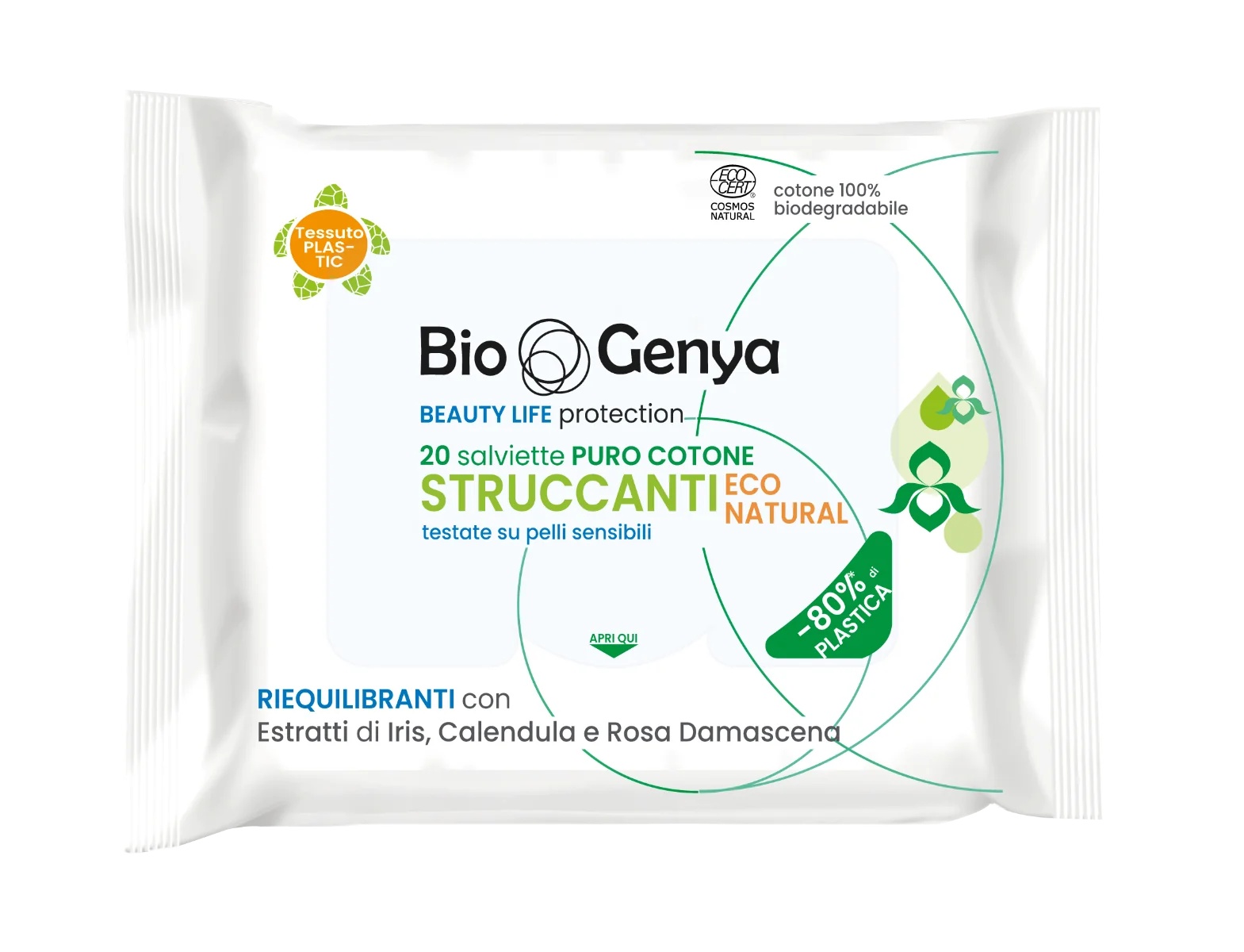 BIOGENYA Biogenya Eco Natuurlijke Make-up Remover 20 doekjes
