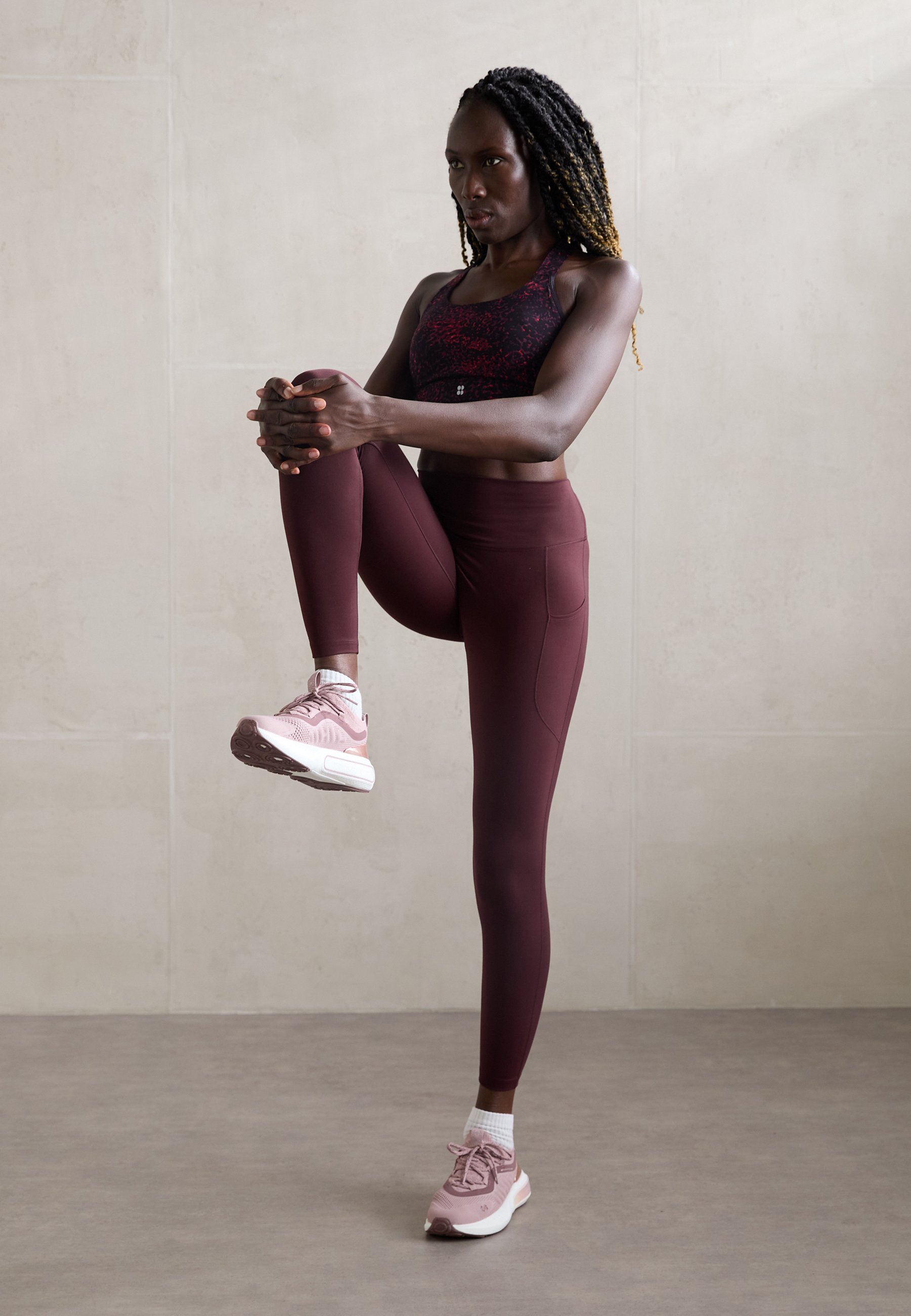 Sweaty Betty POWER MEDIUM SUPPORT BRA - Sportbeha met gemiddelde ondersteuning - rood