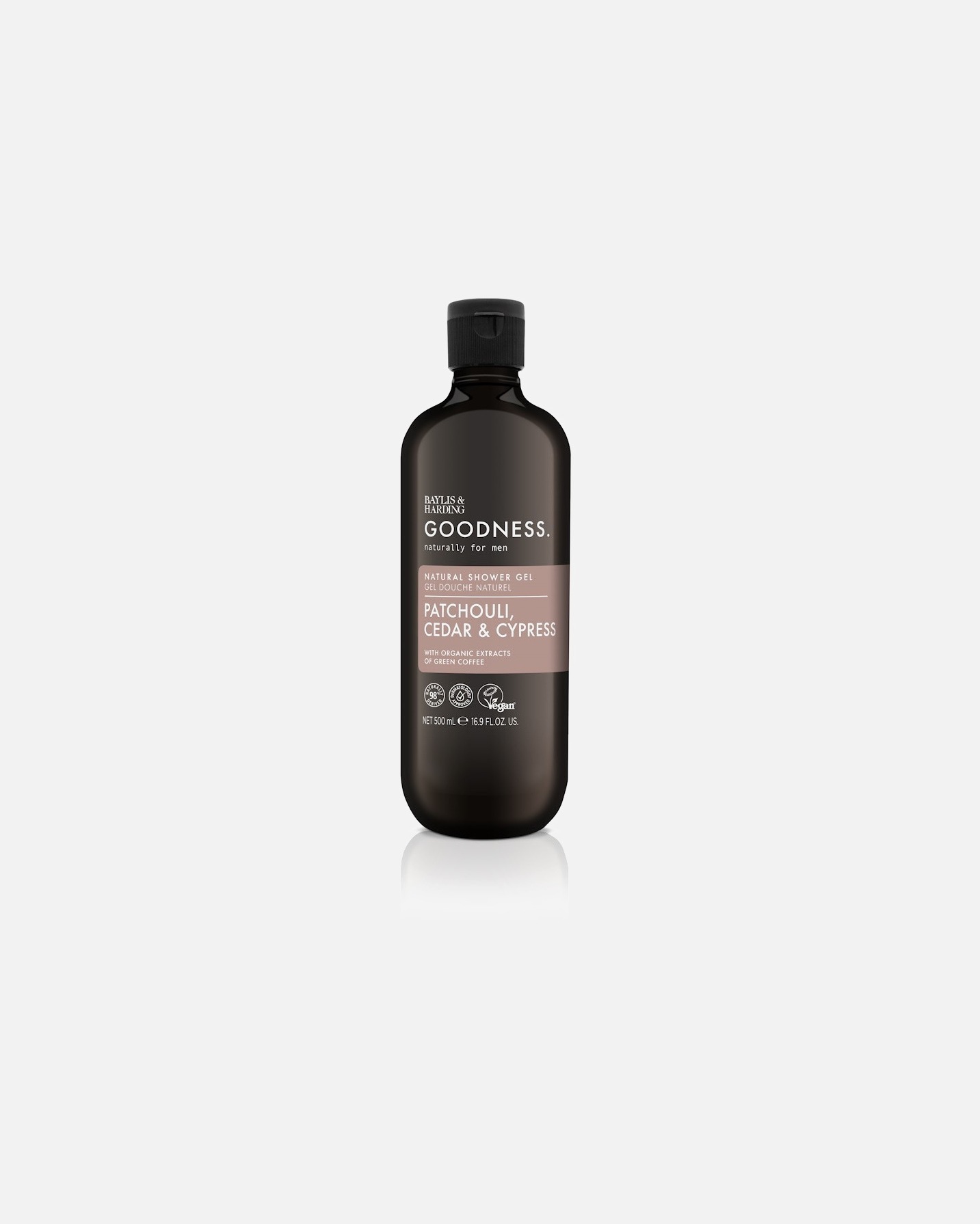 Sprchový gél Baylis & Harding Goodness s pačuli, cédrom a cyprusom - 500 ml