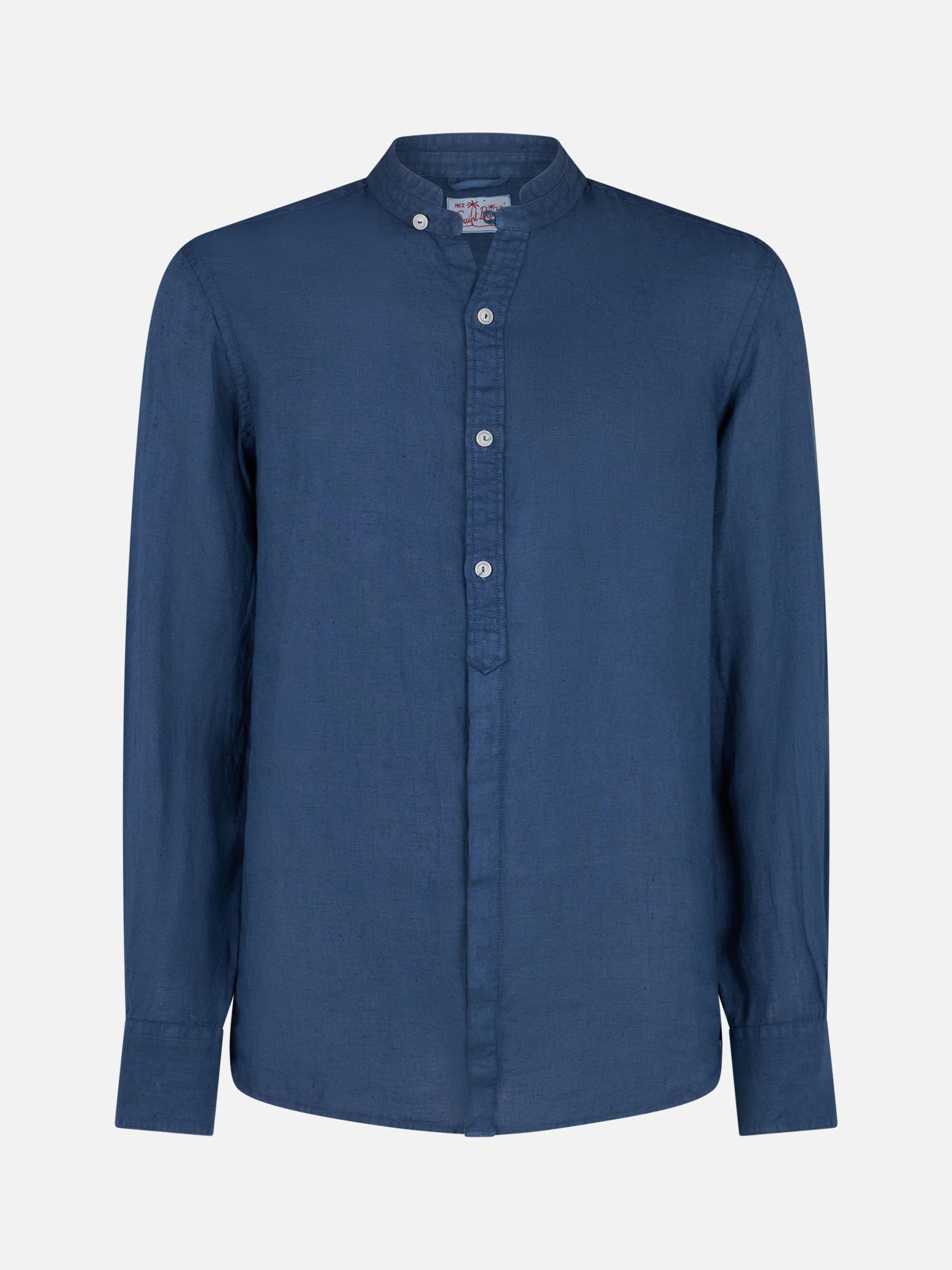 Blauw herenoverhemd