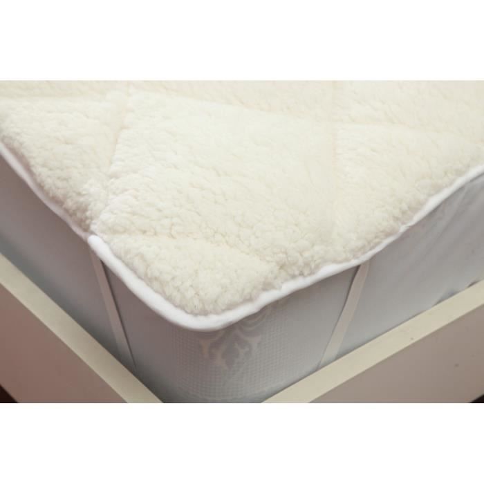 Cubrecolchón suave de 180x200 mm | 2 cm de grosor | Microfibra de alta calidad | Funda de tela Sherpa transpirable