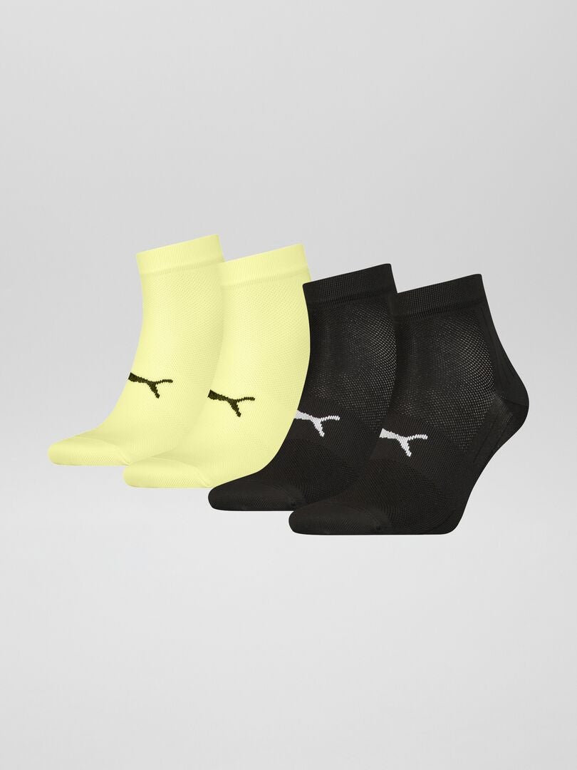 4 pares de calcetines unisex 'Puma' - NEGROS