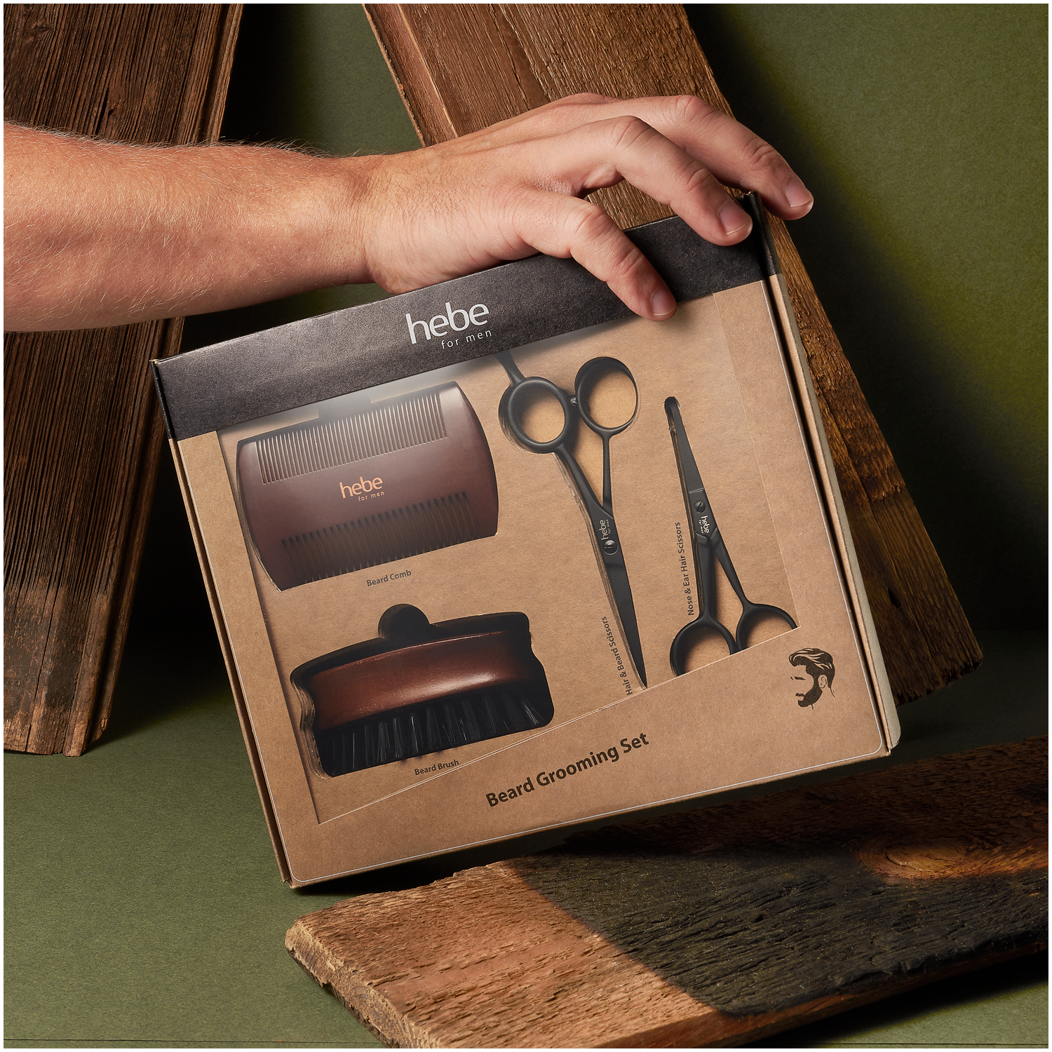 Kit para cuidados com a barba Hebe For Men