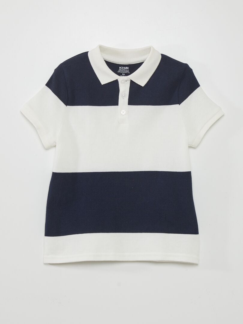 Camisa polo listrada - AZUL