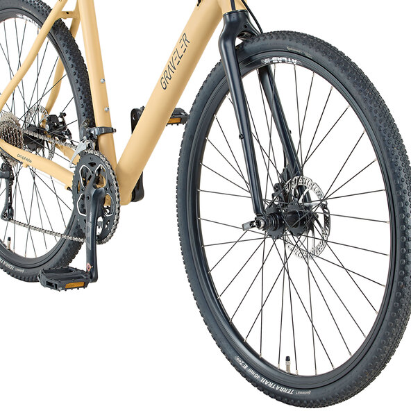 Ποδήλατο Gravel GravelerFit, μπεζ άμμου